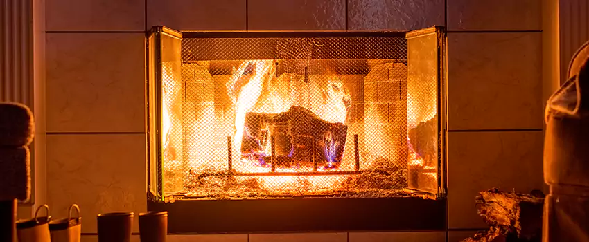 Mendota Hearth Landscape Fireplace Installation in Kuna, Idaho