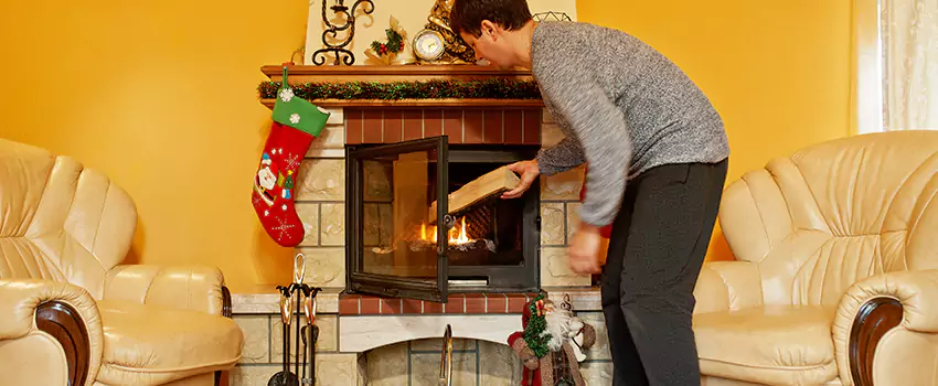 Rusted Metal Fireplace Restoration in Kuna, Idaho